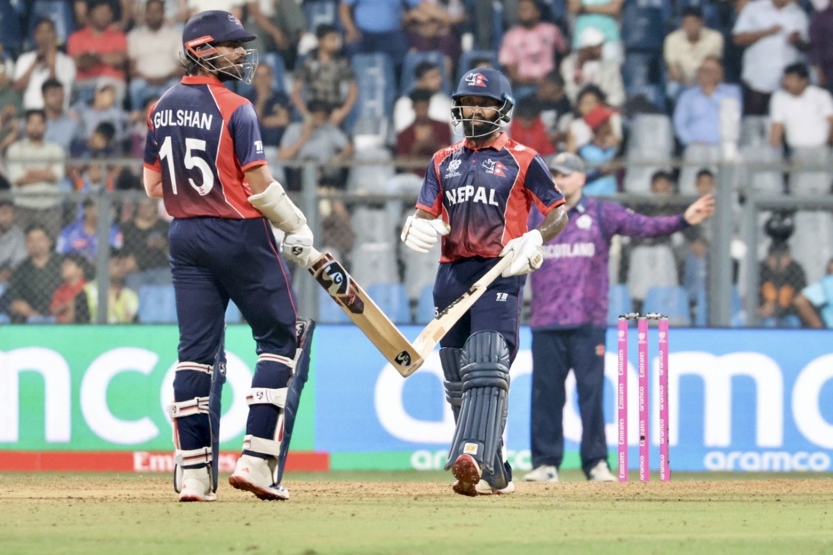 ऐरीको अर्धशतकमा स्कटल्याण्डविरुद्ध नेपालको जित