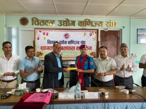 एसपी पौडेललाई  चितवन उवासंघको स्वागत