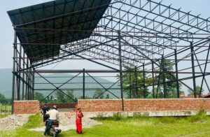 पिठुवाको कभर्ड हल निर्माणमा आर्थिक अभाव